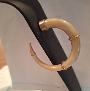 Unique vintage bone earrings